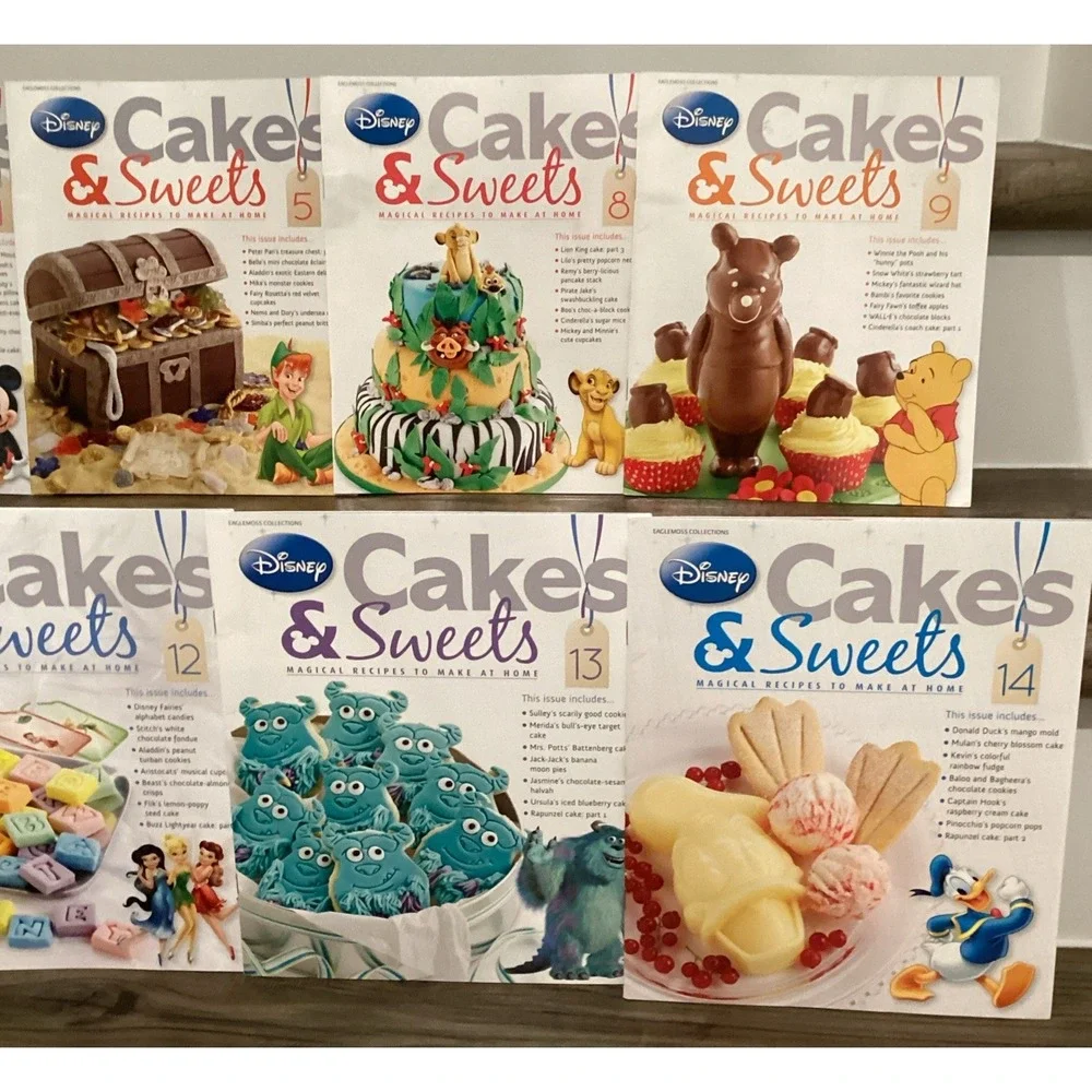 Disney Cakes And Sweets Magazines Themed Recipes Princesses Mickey Lot Of 23
